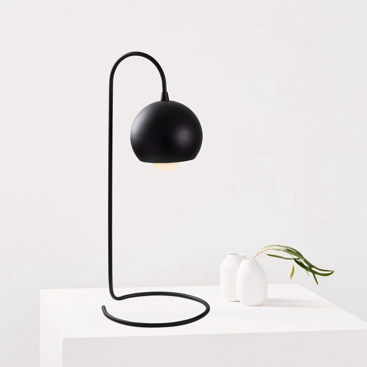 Lampa de masa, Yilan - NT - 121, Sheen, 14 x 23 x 56 cm, 1 x E27, 40W, negru - imagine 6